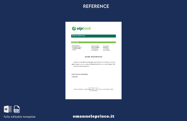 modello di riferimento per la chiusura di Croatia Otpbank in stile verificato